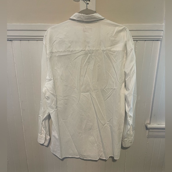 Claiborne men’s white button down dress shirt size L - Picture 5 of 6